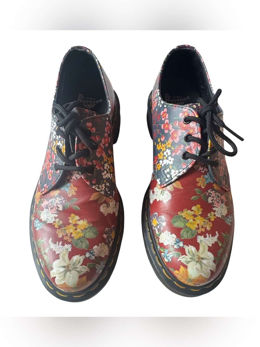 Dr. Martens 1461 Floral Clash shoes. US7